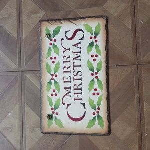 Merry Christmas wall sign decoration